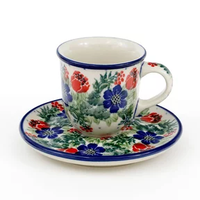 Filiżanka i spodek espresso B10 0,06l <br> 1535X Czerwony wianuszek